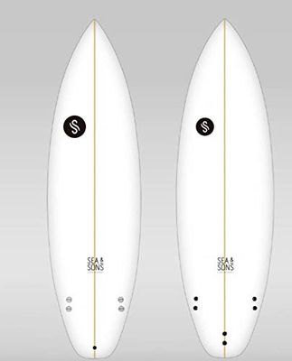 Sea & Sons R&R 6'0" Tabla De Surf, Unisex Adulto, Blanco