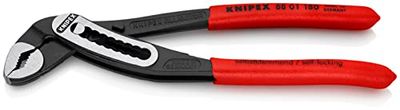Knipex Alligator® Prendedor preto atramentado, revestido de plástico antiderrapante 180 mm (cartolina auto-serviço/blíster) 88 01 180 SB