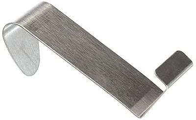 axentia, Doppelhaken, Handtuchhaken, Kleiderhaken, ca.7,5 x 6 cm, Edelstahl Ganci Appendiabiti, Acciaio Inox, Argento, 7,5 x 6 x 7,5 cm, 2 unità