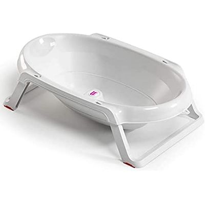 OK Baby N38956840X Onda Slim – składana wanna dla niemowląt, biała