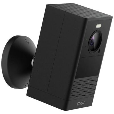 Imou Cell 2 4MP - Outdoor Battery Camera, Super HD 2K with Full Colour Nightvision, 6 Month Battery (No Hub), PIR Human Detection, 2 Way Audio, Pre Record, H.265, Black, (IPC-B46LP)