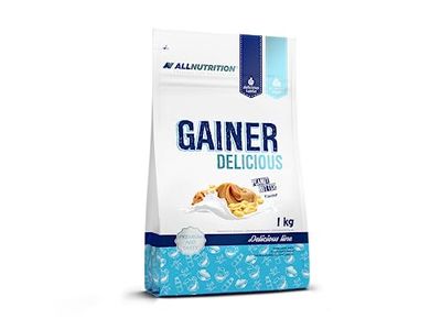 ALLNUTRITION Gainer Delicious Protein Powder | Flavour: Peanut Butter | 1000g per Pack | Protein Whey Muscle Build-up Buttermilk Fitness Bodybuilding | Food Supplement