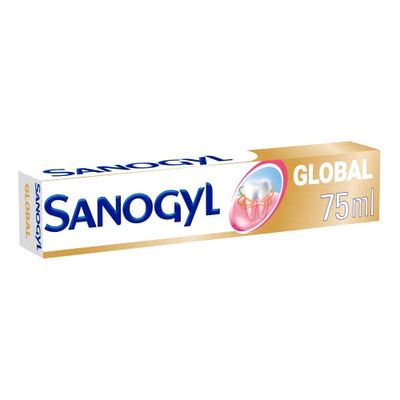 Sanogyl – R940068 – tandkräm – global vård vit – rör 75 ml