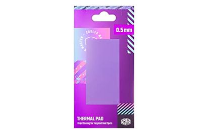 Cooler Master Thermal Pad - 13.3W/mK Thermal Conductivity, Improves PC Component Cooling, Electrically Non-Conductive, Double-Sided Adhesive & Easy to Apply - 95 x 45 x 0.5mm