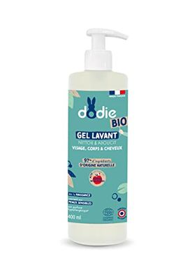 Dodie Gel Detergente Bio, Viso, Corpo e Capelli, dalla Nascita, 400 ml