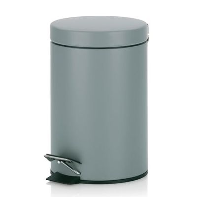 Kela 21886 Poubelle cosmétique Polino 3L en Métal Gris Clair, 17 x 17 x 26 cm