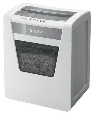 Leitz IQ, Distruggidocumenti Office P5, 10 fogli A4, Taglio micro, Sicurezza P5, Capacità 23 litri, Tecnologia anti-inceppamento, Tecnologia Touch-Control, 80020000