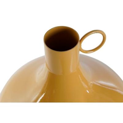 Home ESPRIT Vaso Senape Terracotta Alluminio Laccato 23 x 23 x 38,5 cm (2 Pezzi)