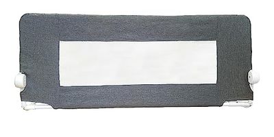 Safetots Barandilla Extra Alta Deluxe de Mezclilla Gris, 140cm de Ancho x 60cm de Alto, Protector de Cama para Niños Pequeños, Barrera de Cama