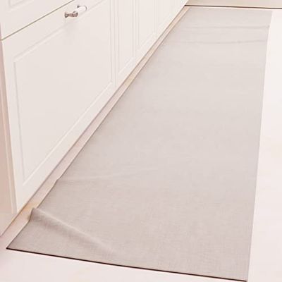 PETTI Artigiani Italiani - Alfombra de Cocina Antideslizante y Lavable 52 x 140 cm, Color Gris sólido, 100% Fabricada en Italia