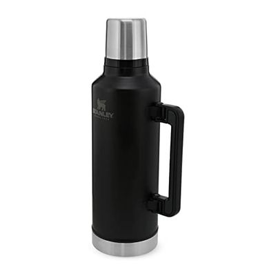 Stanley Classic Legendary Thermosfles 2.3L - Houdt 45 Uur Warm, 2 Dagen Koud - Vaatwasserbestendig - Roestvrijstalen Thermoskan - Lekvrij - Matte Black
