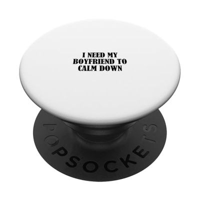 Necesito que mi novio se calme PopSockets PopGrip Adhesivo