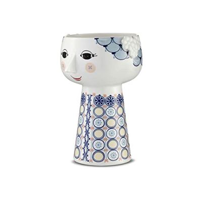 Bjørn Wiinblad Vase H18.5 cm Eva Classic Design for Flowers Blue