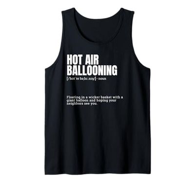 Funny Hot Air Ballooning Definition Tank Top
