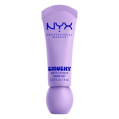 NYX Professional Makeup, Smushy Matte Lip Balm con Aplicador Suave, Bálsamo Labial Mate con Acabado Difuso, Ceramidas de Azúcar y Polvo de Arroz Mochi, Fórmula Vegana, Sugar Smush