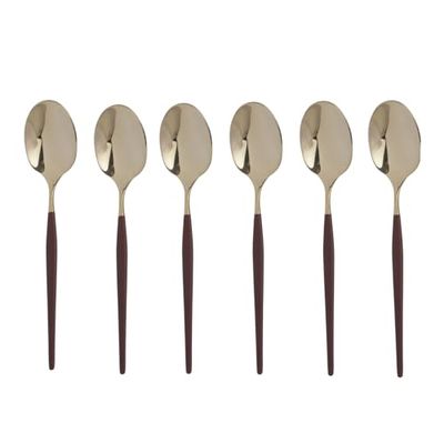 Set 6 cucchiaini bordeuax champagne Luxy