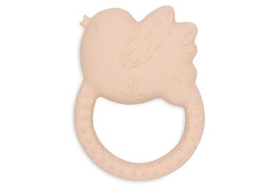Jollein Natuurlijke rubberen bijtring baby - Lovely Birds - Baby grijpling - tandhulp - vrij van schadelijke stoffen en BPA-vrij - babyspeelgoed