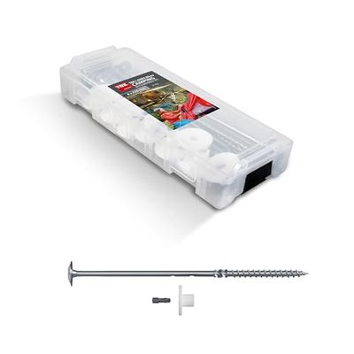 TOX L-BOXX Micro Set di viti per tende da campeggio 8x220 mm (10 pezzi) + rondelle e 1x punta TX40, viti lunghe per un fissaggio particolarmente robusto delle tende, L-BOXX, 21 pezzi, 094901514