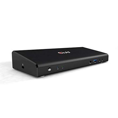 Club 3D SenseVision Connect USB C 3.2 Gen1 Universal Triple 4K Charging Dock - Docking Station - HDMI, DP