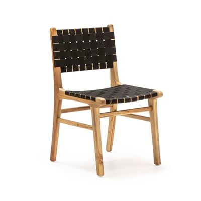 TABURETE 50X49X97 METAL NEGRO/MIMBRE NATURAL