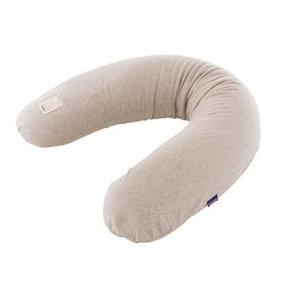 TRÄUMELAND - Funda de Repuesto para cojín de Lactancia elástico - Apto para Almohadas de Lactancia de 180 cm, 100% algodón, Suave, Transpirable y Lavable