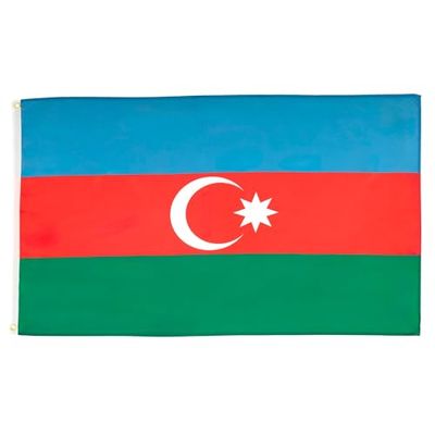 BANDIERA AZERBAIGIAN 90x60cm - BANDIERA AZERA 60 x 90 cm - AZ FLAG