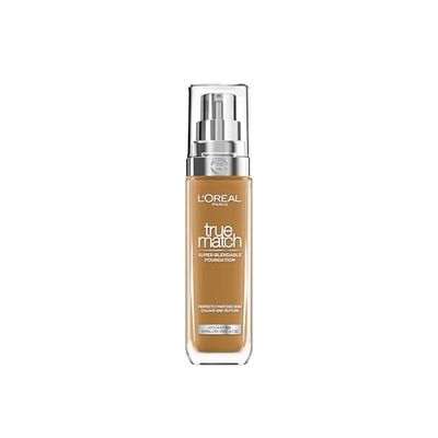 L'Oréal Paris Fondotinta Liquido, Incarnato Uniforme e Illuminato, Finish Naturale, Per Tutti i Tipi di Pelle, Formula con Acido Ialuronico, Accord Parfait, Tonalità: 8.5N Pecan, 30 ml