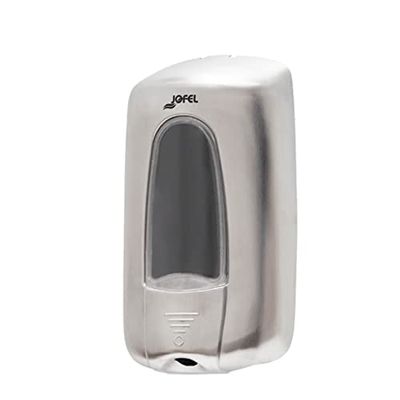 Jofel - Distributeur de Savon Mural, Rechargeable avec Cartouches de Mousse et de Gel d'une capacité de 1L, Valve Anti-Corrosion et Anti-Goutte, Corps en Acier Inoxydable, Aitana AC74500