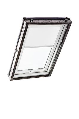 Store d'obscurcissement Roto ZRV Originale- Occultation Presque Totale - Rail de Guidage Blanc - pour la Série Designo R4/R7 et Classic 43/73 - Taille 065/118 | 06/11 - Couleur du Tissu Blanc