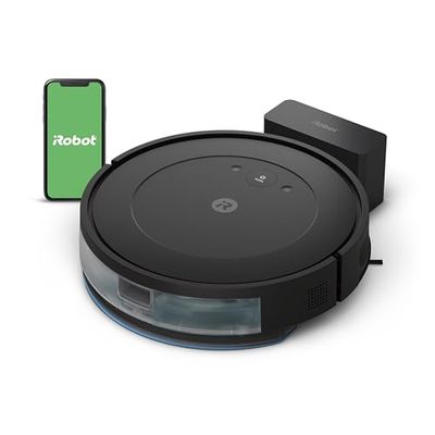 iRobot Roomba Combo Essential (Y0110) – robotstofzuiger en dweilmachine – efficiënt en krachtig – reinigingssysteem in 4 stappen – 3 zuigniveaus – programmeerbaar via app of stem