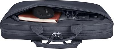 HP Everyday Sacoche pour ordinateur portable de 14", fabriquée en polyester recyclé 600D, 8 L, compartiment rembourré, résistante à l'eau, bandoulière amovible, gris