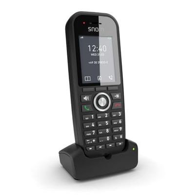 Snom M30 Combiné TéLéPhone Portable Et TéLéPhone Fixe sans Fil IP-DECT avec Grand ÉCran Couleur, Qualité Audio Cristalline, Fonctions d'Appel AvancéES, Longue Autonomie Et Mises À Jour OTA