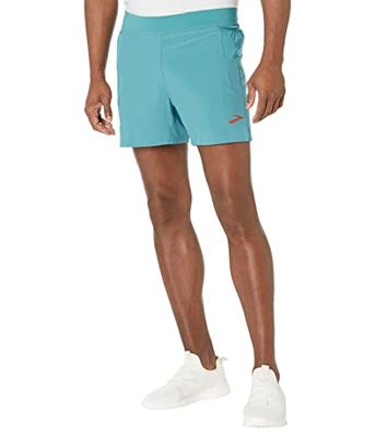 BROOKS 211331444 Sherpa 5" 2-in-1 Short Pantaloncini Uomo Sky Blue Taglia 30