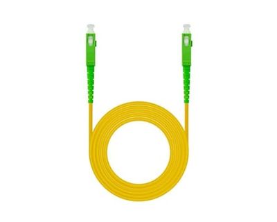 Watio Wave Câble à fibre optique - Câble simplex SC/APC vers SC/APC, longueur 2 m, matériau LSZH, jaune, idéal pour les connexions à haute vitesse. *