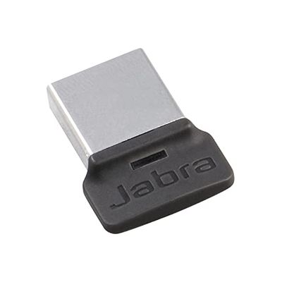 Jabra Link 370 USB A Adattatore Bluetooth MS - 30 Metri/98 Piedi di Portata Wireless per Cuffie Jabra - Ottimizzato per Microsoft - Nero