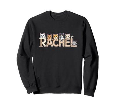 Rachel Cat Trees - Personalized Cute Name Word Art Sweatshirt