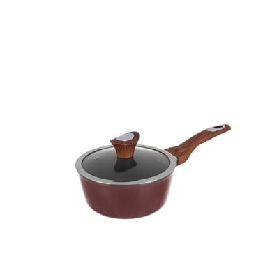 Cazuela de 16 cm marrón Kolors con tapa