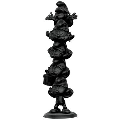 Plastoy Collectoys - matt svart smurfkolumn