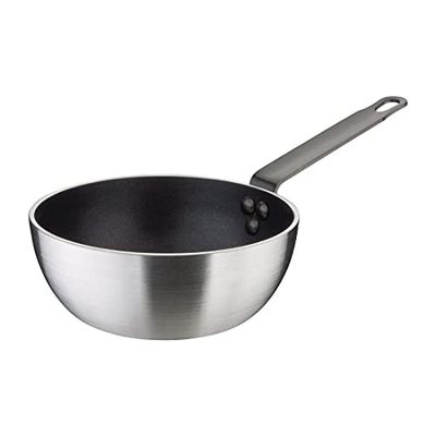 Vogue T298 Sauteuse évasée anti-adhésive en aluminium
