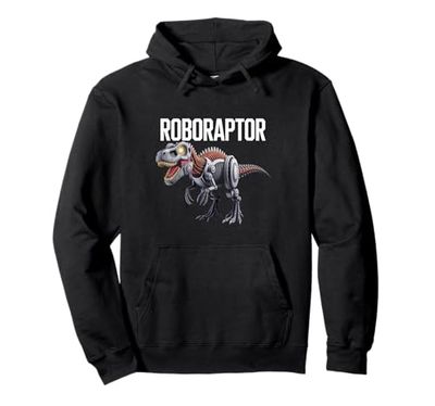 Robot Dinosaur T-Rex Robotic Engineering Dino Funny Robotics Pullover Hoodie