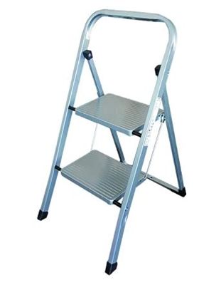 Tabouret en Aluminium 2 marches Larges