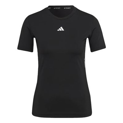 adidas T-shirt för kvinnor Tf Train, Svart/vit, XXS