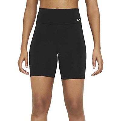 Nike W One MR 7" Short 2.0 Pantaloncini, Black/(White), 2XL Donna