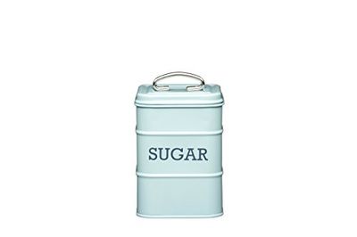 KitchenCraft Living Nostalgia LNSUGARBLU Açucareiro de metal, 11 x 17 cm, azul vintage