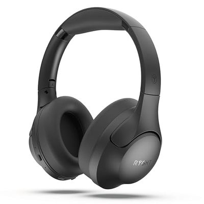 RYGHT R484345 - TIHO ANC 2 - Auriculares inalámbricos con reducción de Ruido Activa/ANC - Sonido Claro y Profundo - 50h de autonomía - Asistente de Voz Integrado - Plegable, Ajustable y Giratorio