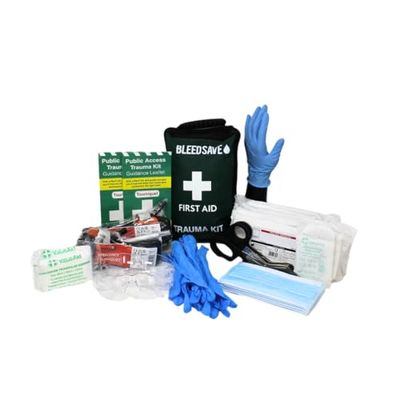 BleedSave Public Access Trauma First Aid Kit - with 2 x Code RED Tourniquet - Soft Case
