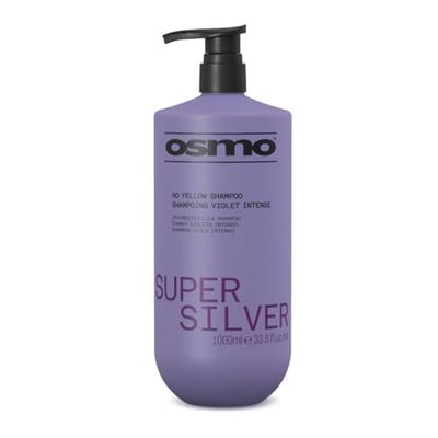 OSMO Super Silver Shampoo | Violet Pigment | No Yellow or Brass | Purple Toning for Ashy Results | Vegan. 1000ml