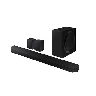 SAMSUNG Soundbar HW-Q990D/ZF - Dolby Atmos Wireless, Q-Symphony, 11.1.4 kanalen, SpaceFit Sound Pro en compatibel met spraakassistenten