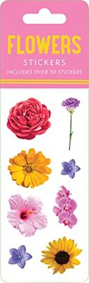 Flowers Sticker Set (6 Different Sheets of Stickers!), 2 1/2 x 7 1/8