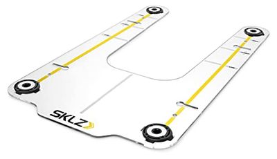 SKLZ Swing Trainer – Guías Removibles y marcadores de alineación para retroalimentación instantánea. Base de policarbonato Ultra Duradera para Mejorar la trayectoria del Swing.